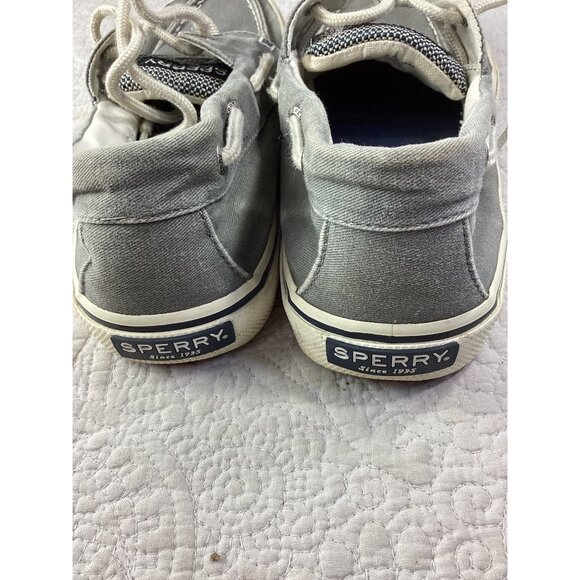 Sperry Mens Gray Canvas Boat Shoes*Memory Foam & Non-Slip Rubber Soles*Size 8.5 - Picture 10 of 10